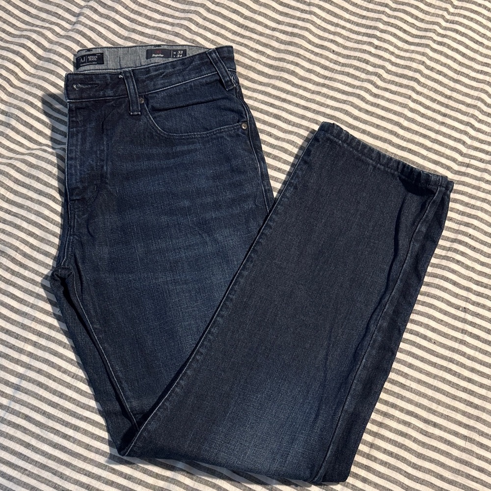 Armani Jeans Men's Dark Blue Straight Jeans